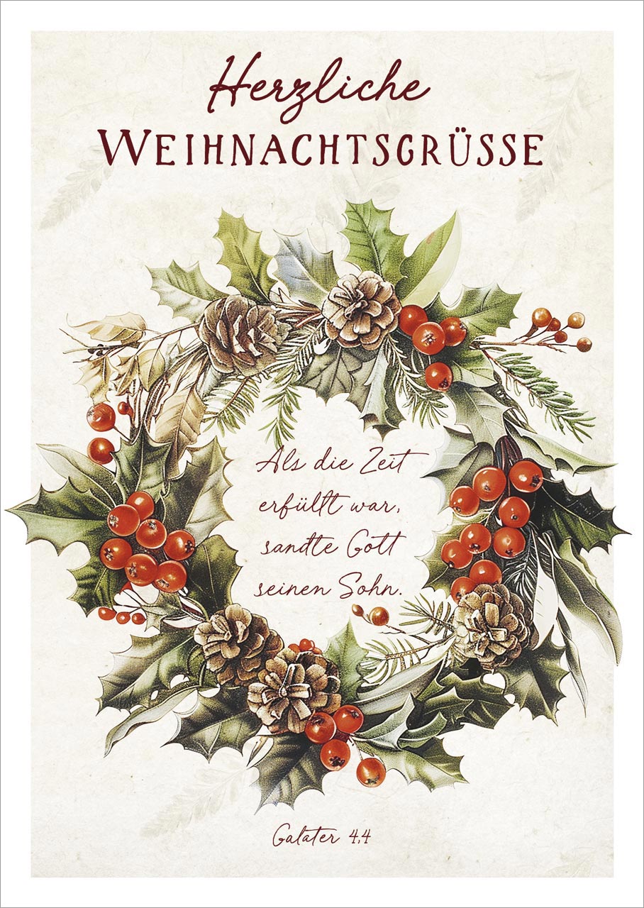 Postkarte Weihnachtsgrüsse