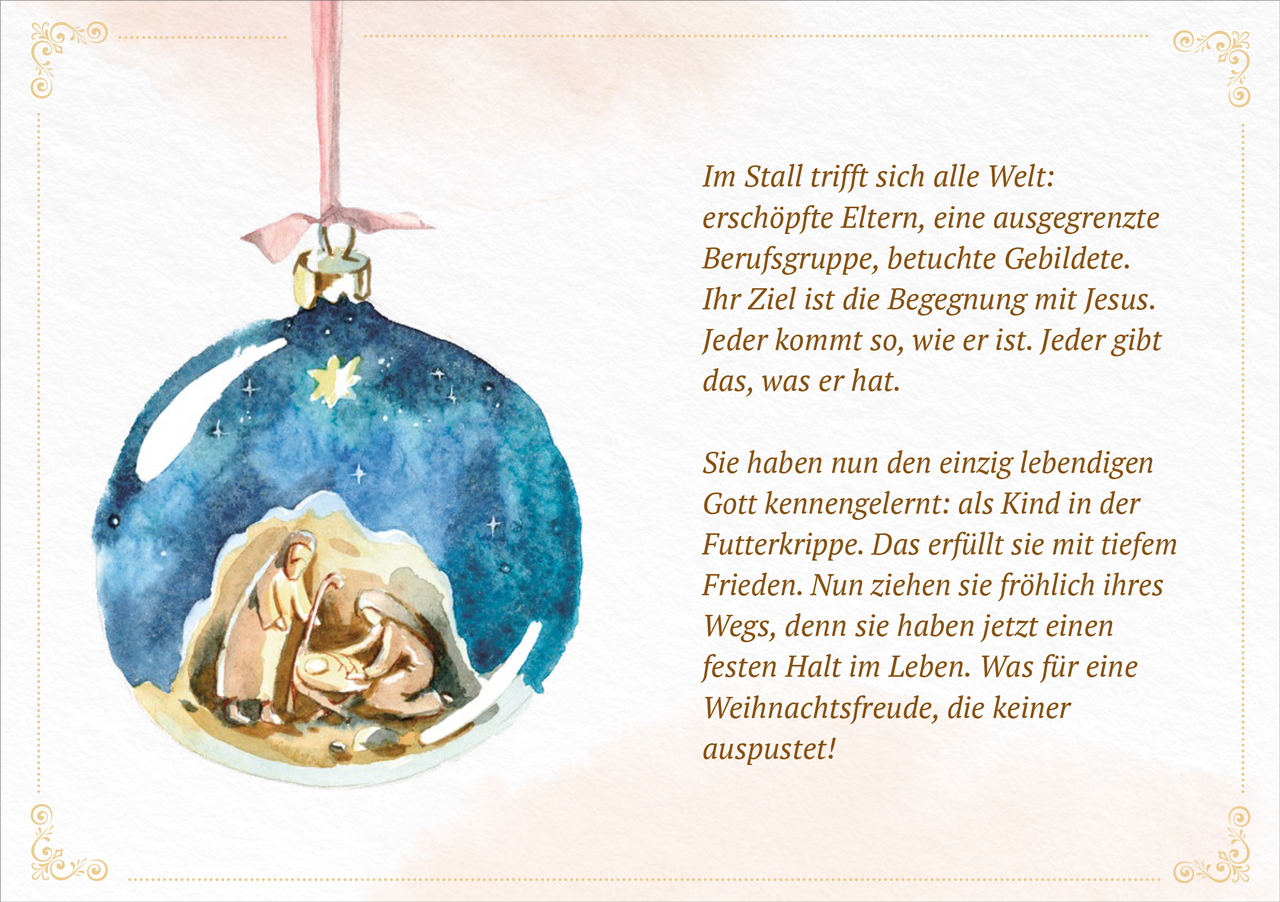 Grußheft Weihnachtsfreude