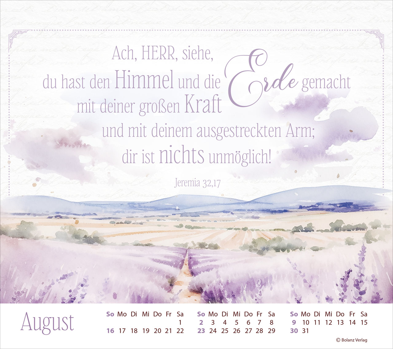 Wortpoesie - Wortschatzgalerie 2026 - Tischkalender
