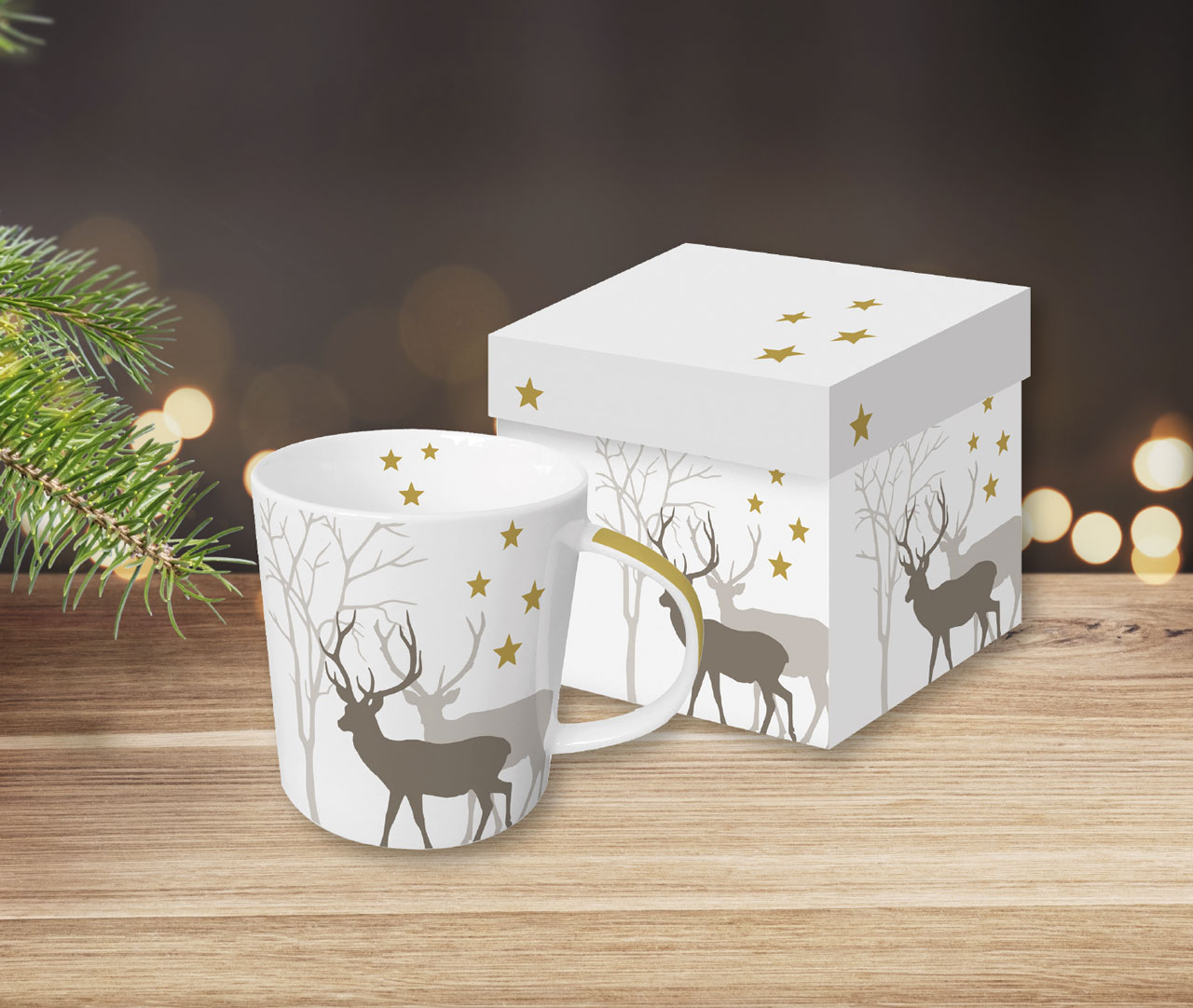 Tasse Winter Hirsch