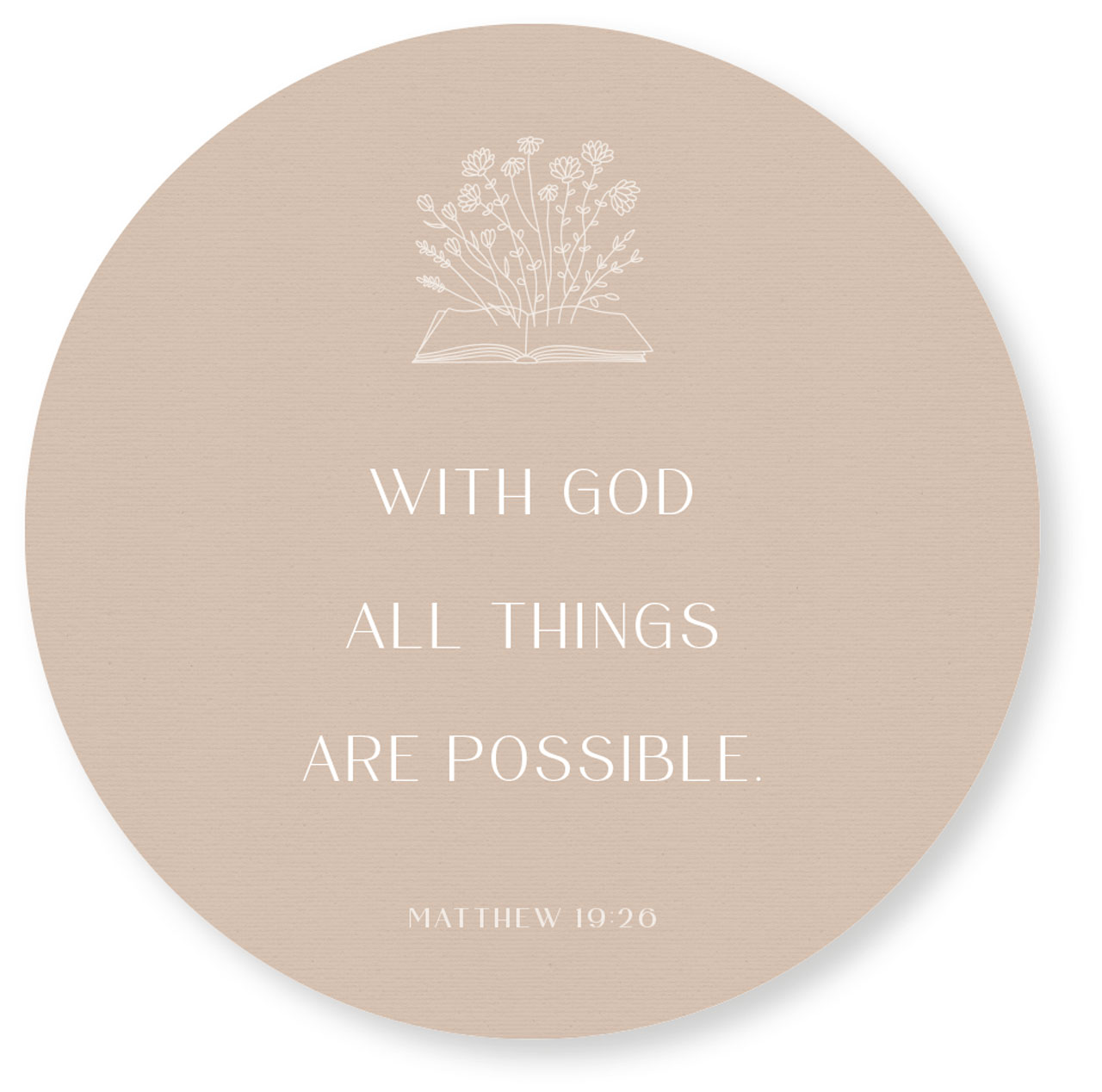 Wandschmuckbild with God 40cm