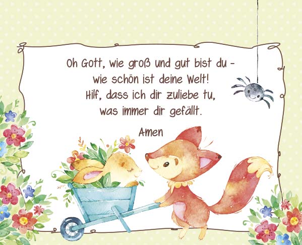 Postkartenaufstellbuch Kindergebete