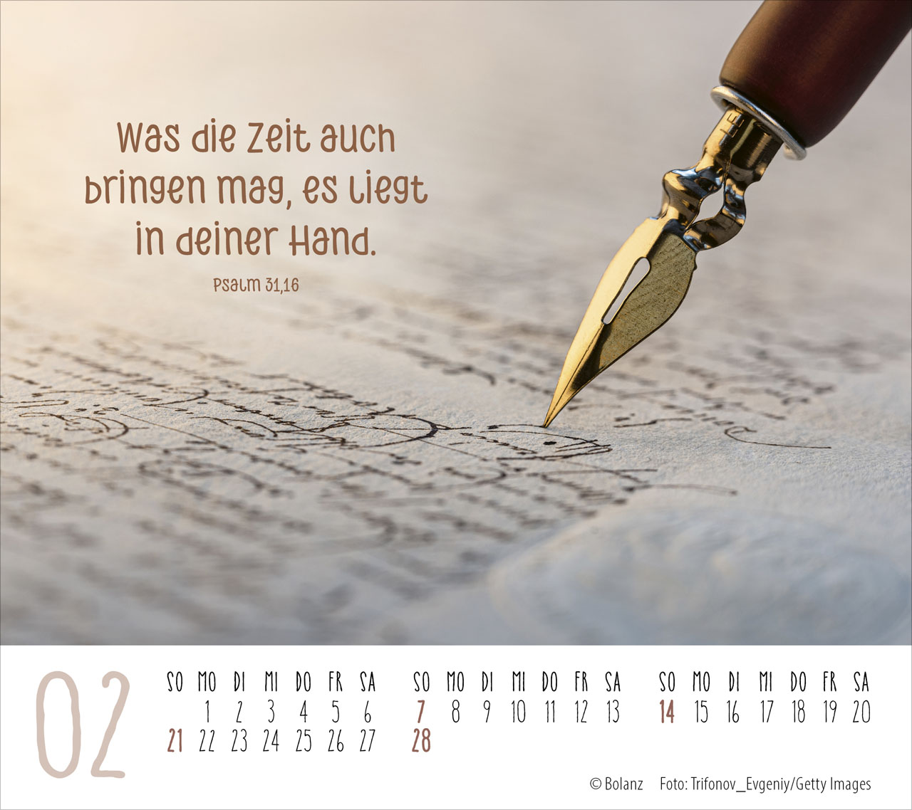 Gute Wünsche für dich 2027 – Tischkalender