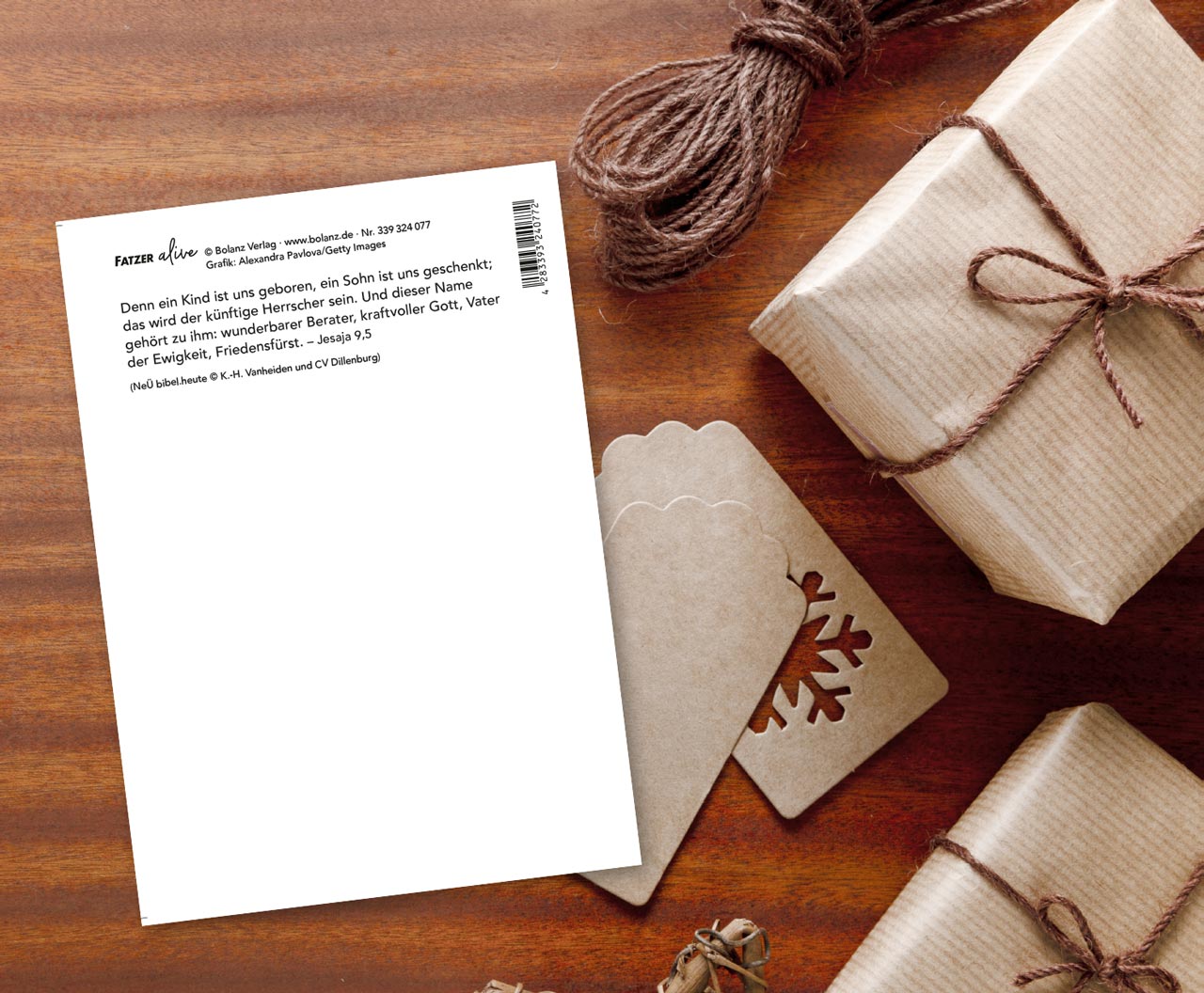 Postkarte Glory to the newborn king!