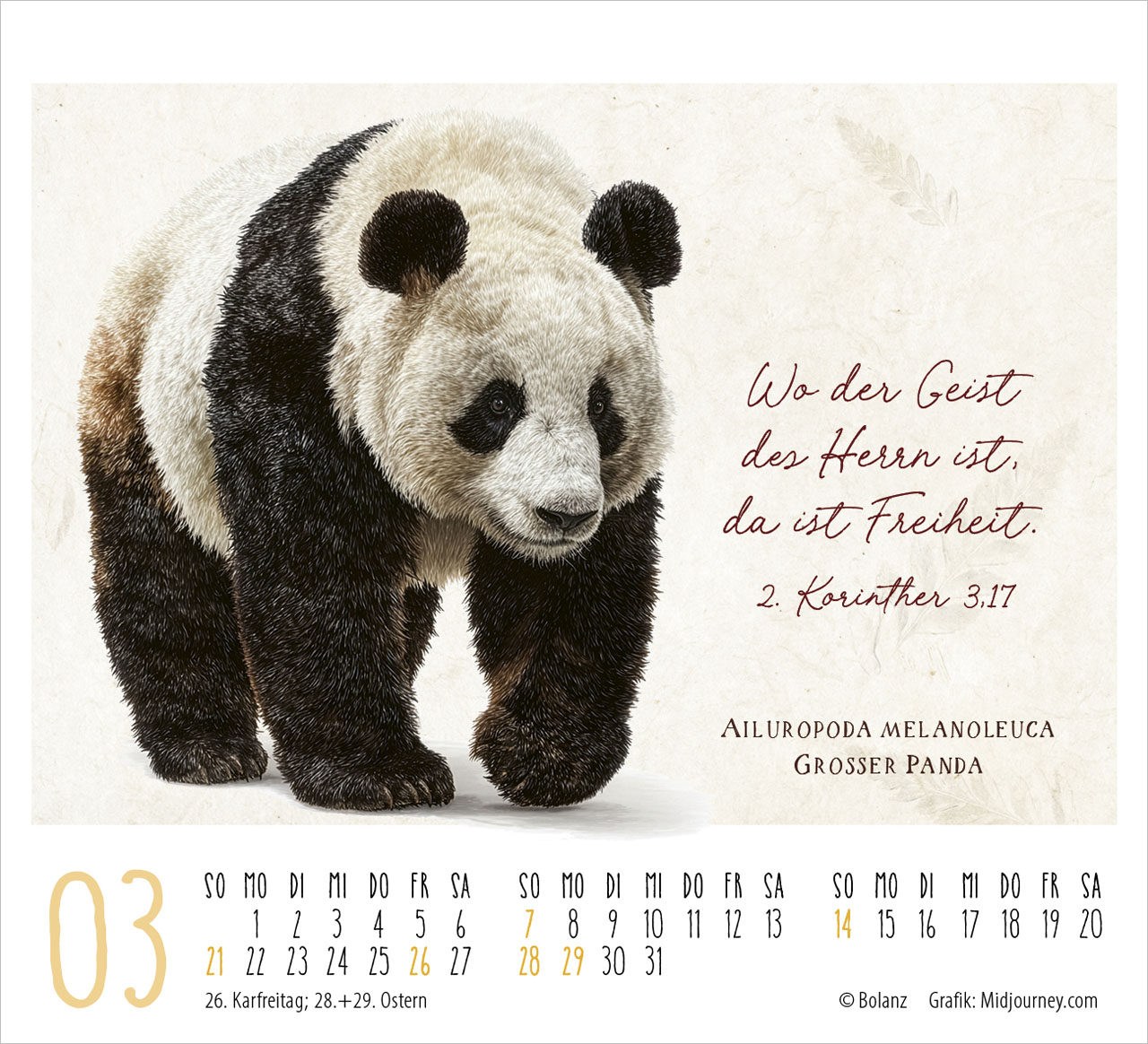 KunstWerke des Schöpfers 2027 – Minikalender