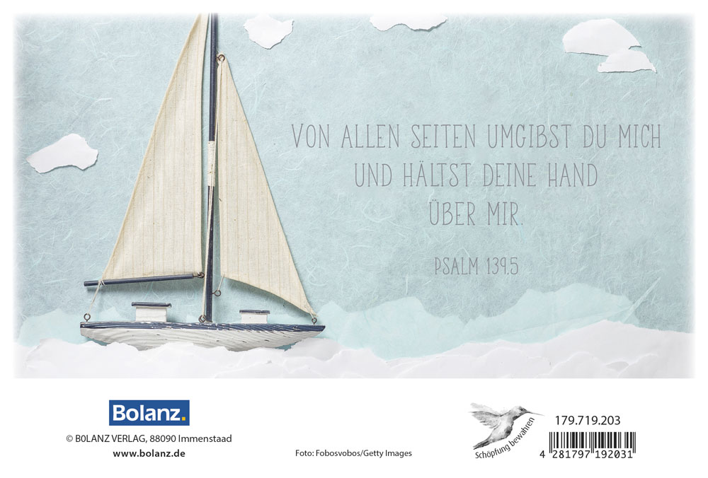 Faltkarte Bibl. Unterricht Schiff