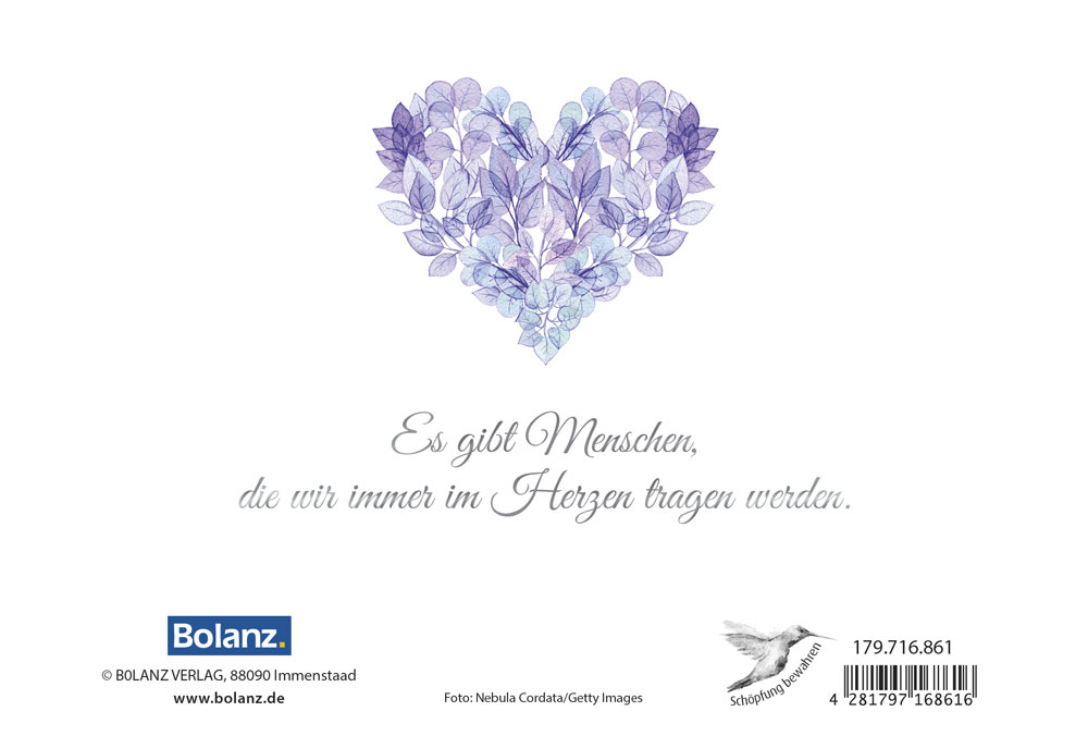 Faltkarte Blätterherz