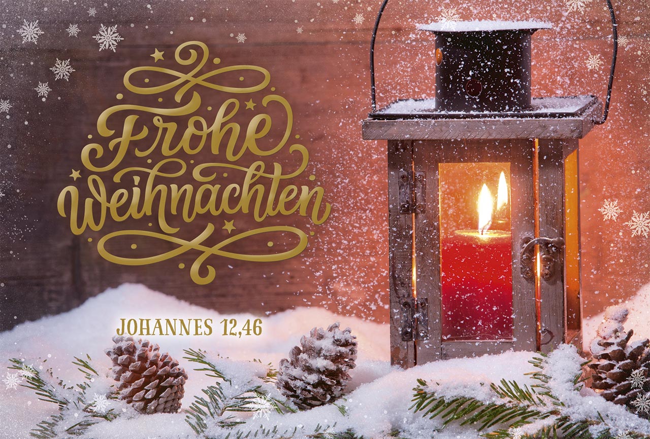 Minikarten Weihnachten Foto quer