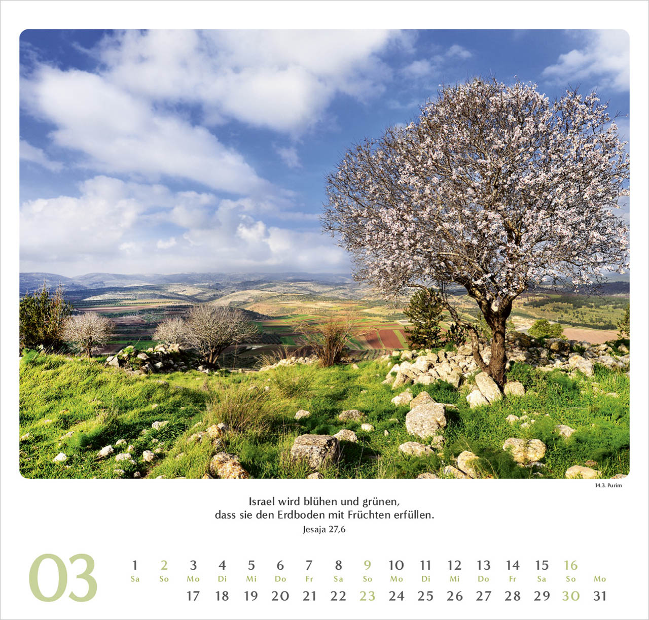 Geliebtes Israel Wandkalender