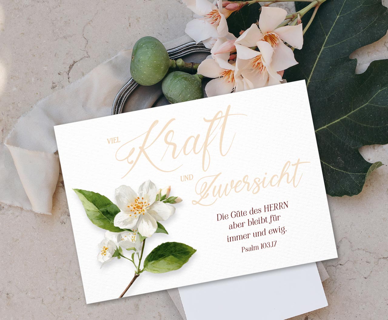 Postkarte Kraft und Zuversicht