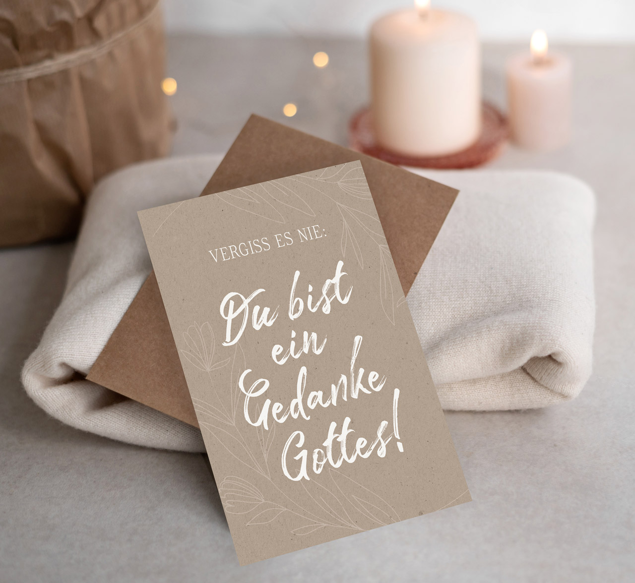 Faltkarte Gedanke Gottes