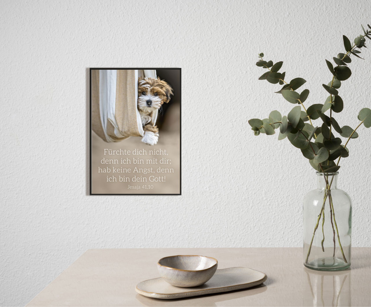 Poster Jahreslosung 2027 Hund A4