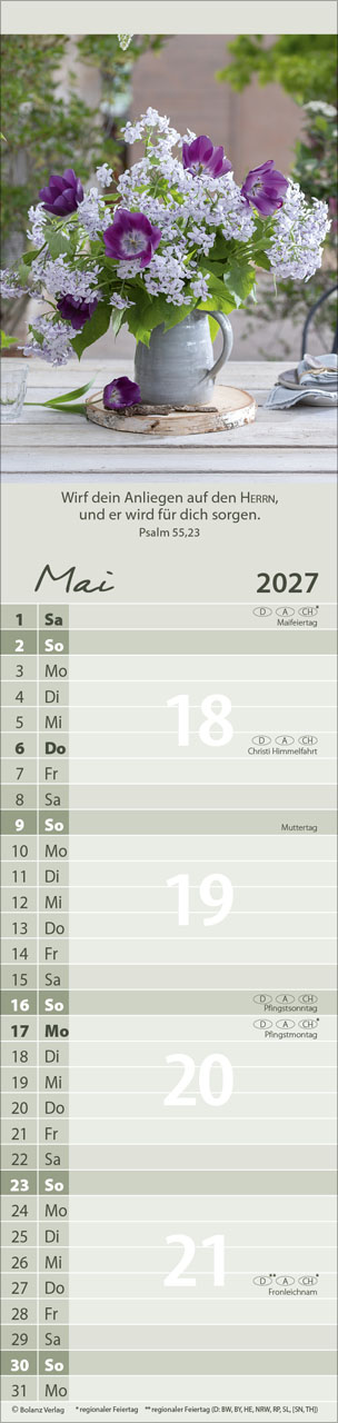 Von Mir zu Dir 2027 – Streifenterminkalender