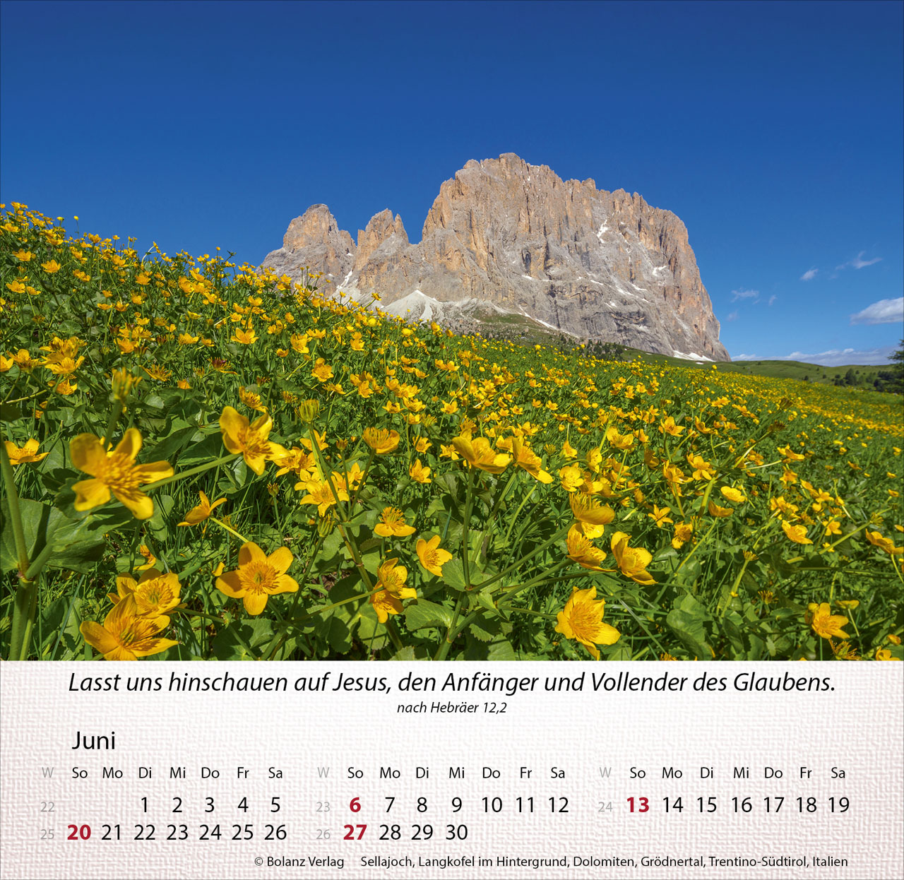 Berge 2027 – Tischkalender