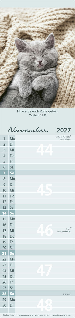 Für Euch 2027 – Streifenterminkalender