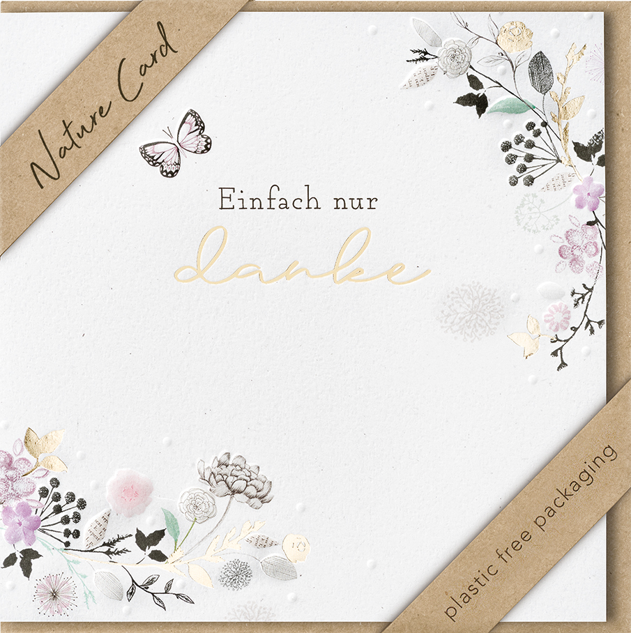 Faltkarte Einfach nur danke