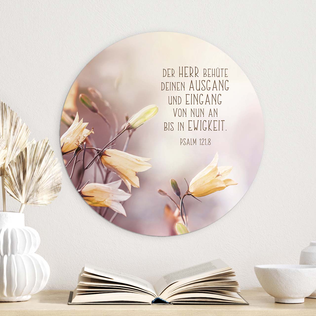 Wandschmuckbild Glockenblume 40 cm
