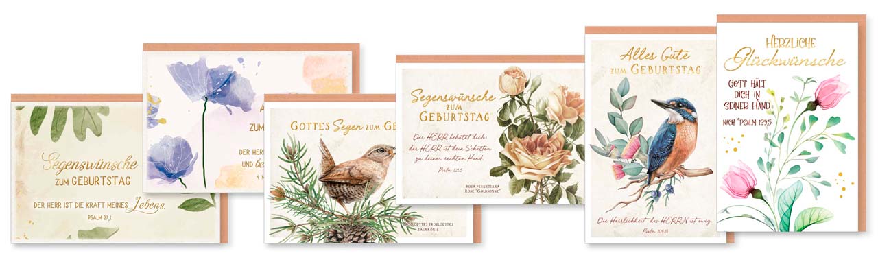 Faltkarten Paket "Geburtstag"
