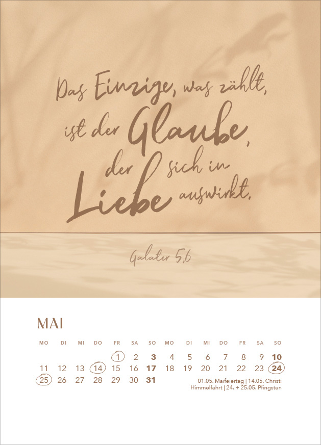 Hoffnung für immer 2026 - Tischkalender mit Holzaufsteller Hoffnung für immer 2026 - Tischkalender mit Holzaufsteller