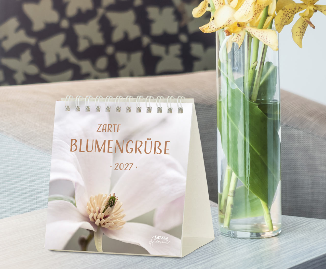 Zarte Blumengrüße 2027 – Tischkalender