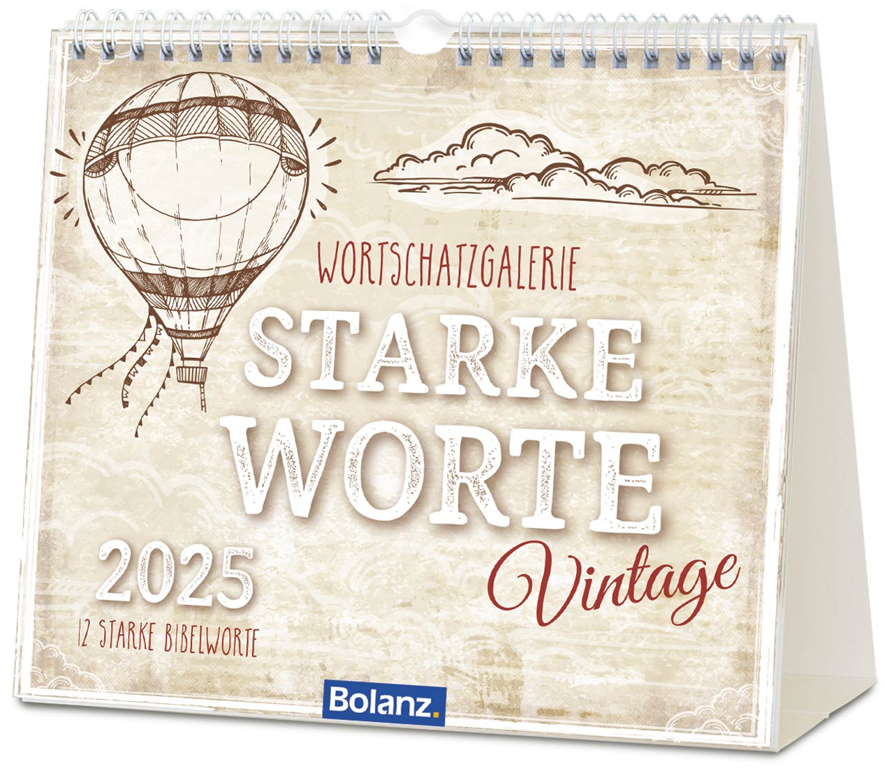 Starke Worte - Vintage 2025 - Tischkalender