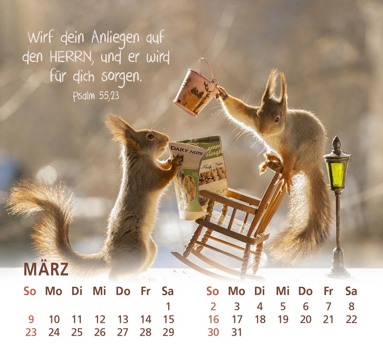 Du bist meine Freude - Eichhörnchen Kalender