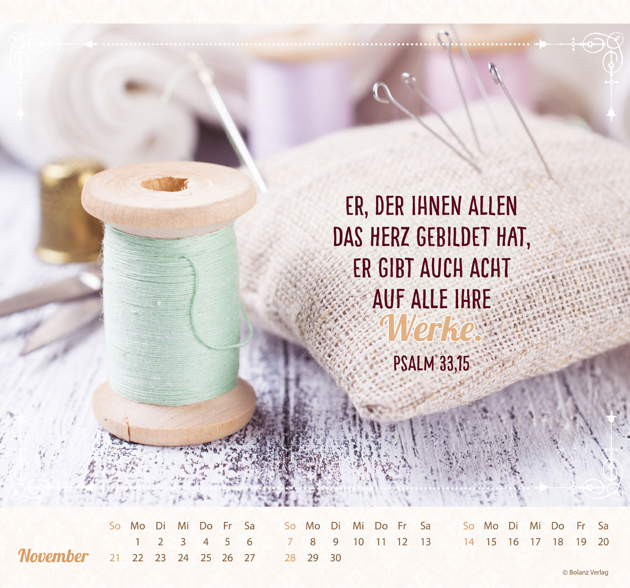 Am Anfang war das Wort 2027 – Wandkalender