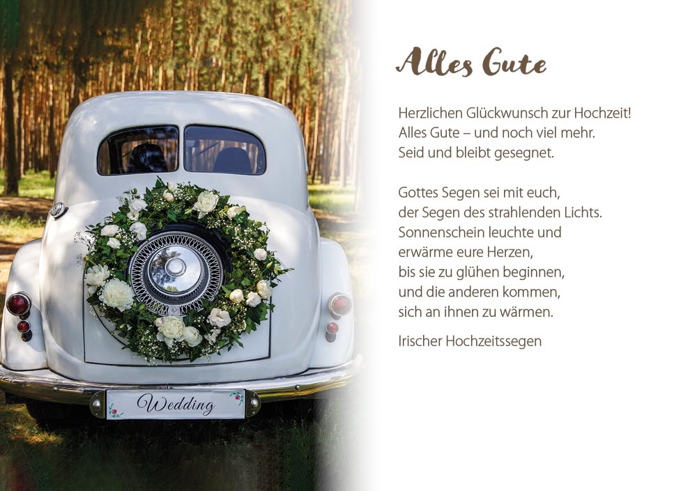 Grußheft - Gottes Segen zur Hochzeit