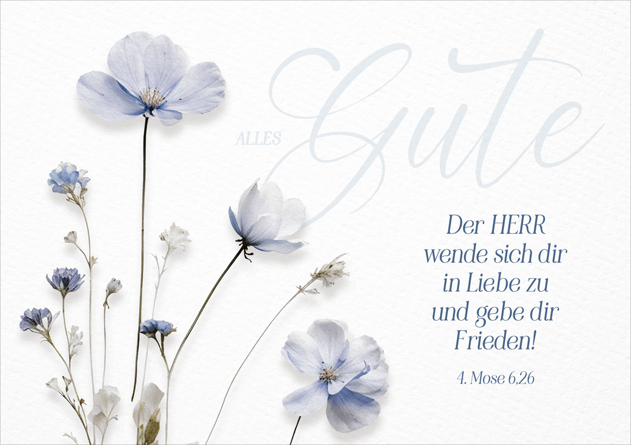 Faltkarte Alles Gute