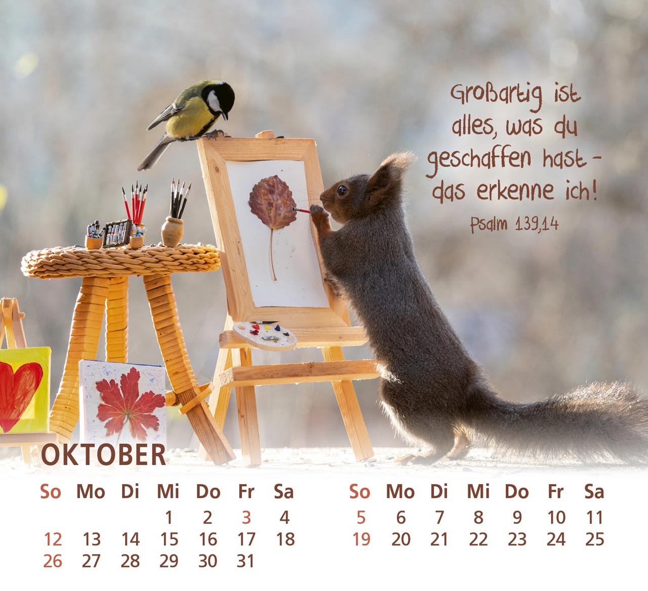 Du bist meine Freude - Eichhörnchen Kalender