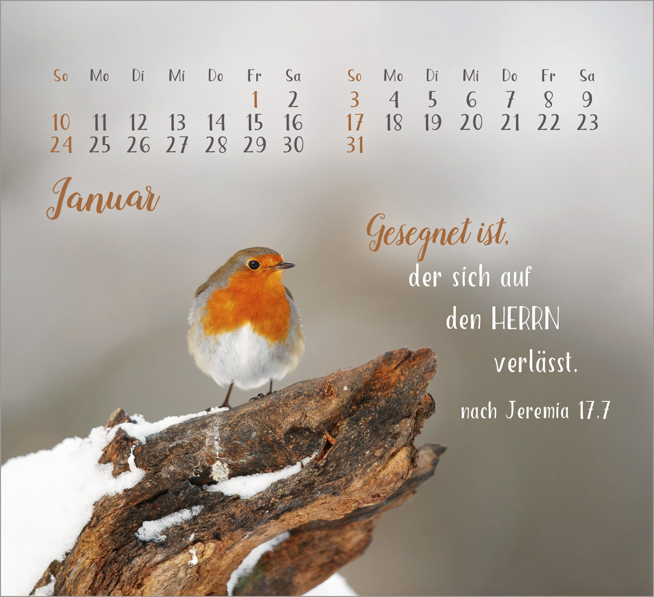 Sei gesegnet! 2027 – Tischkalender