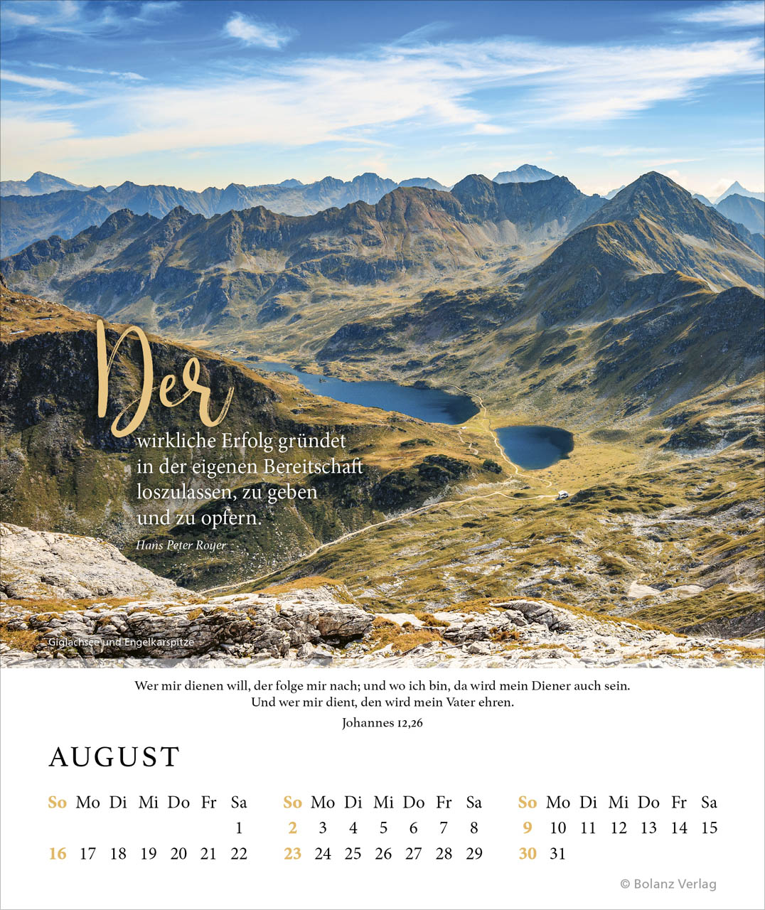 Fels meiner Stärke - Tischkalender 2026 Fels meiner Stärke - Tischkalender 2026