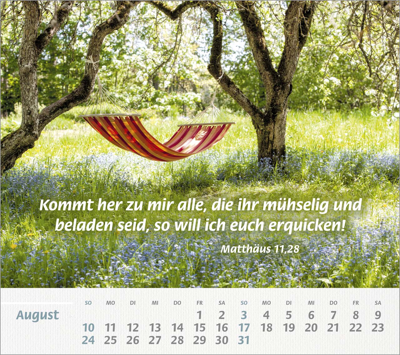 Du bist meine Stärke Großdruck-Tischkalender