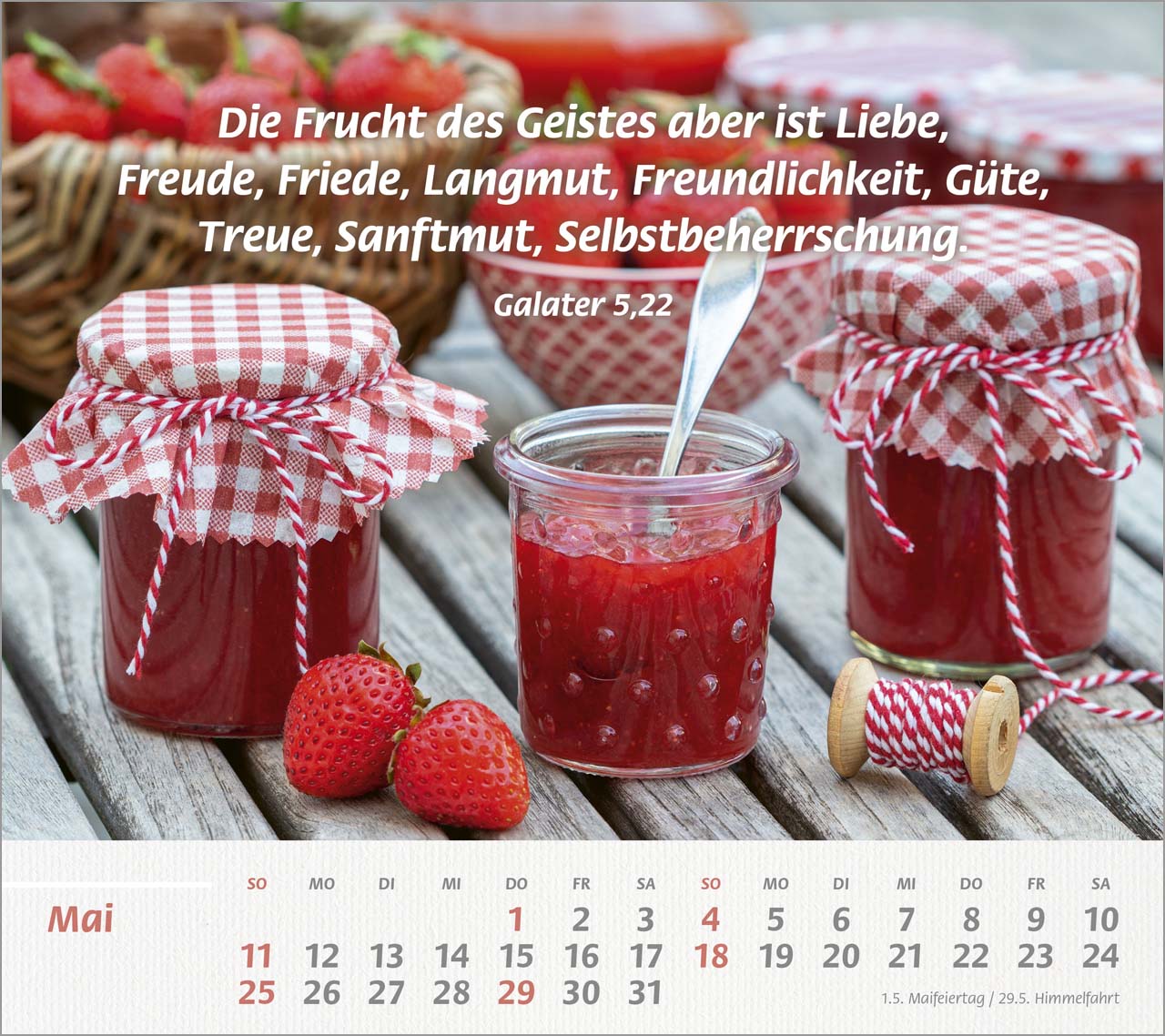 Du bist meine Stärke Großdruck-Tischkalender