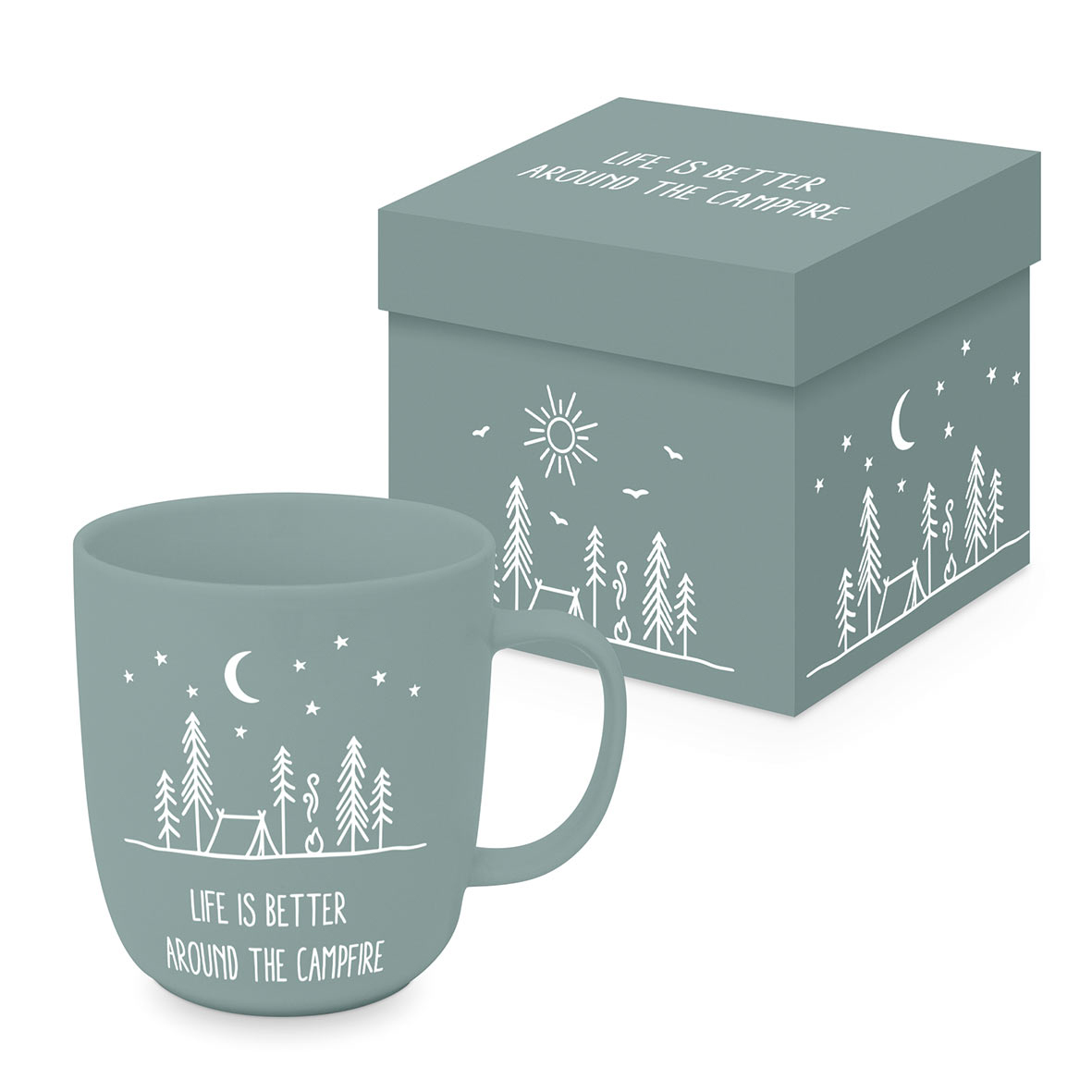 Tasse im Geschenkkarton - Campfire