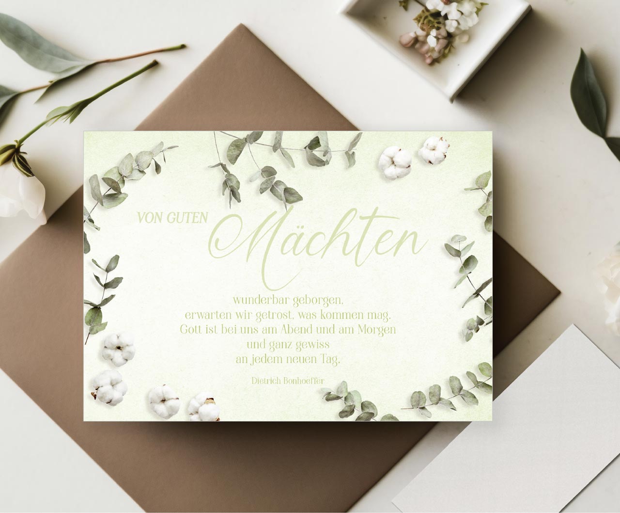 Postkarte Von guten Mächten