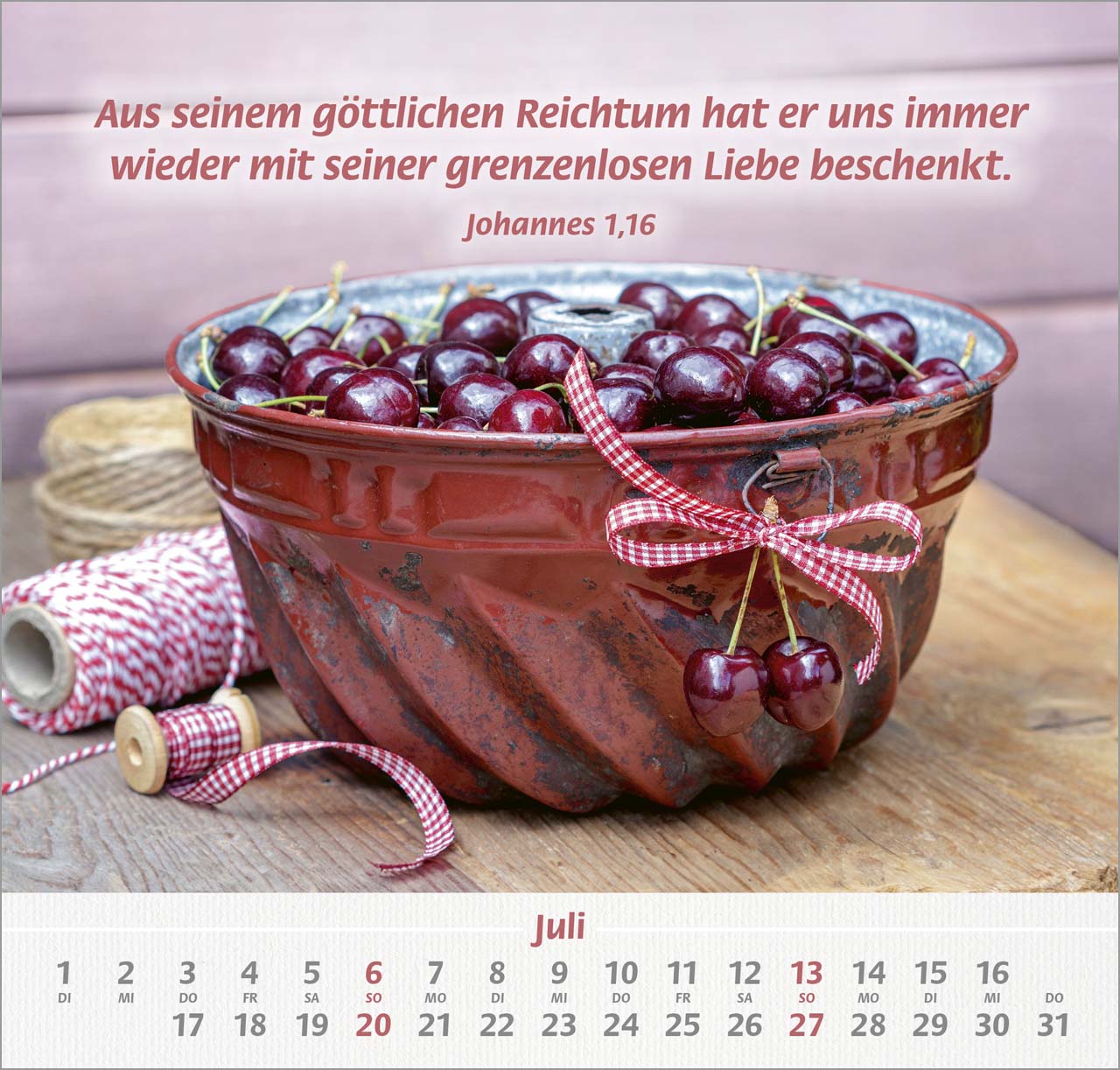 Denn du bist bei mir Wandkalender