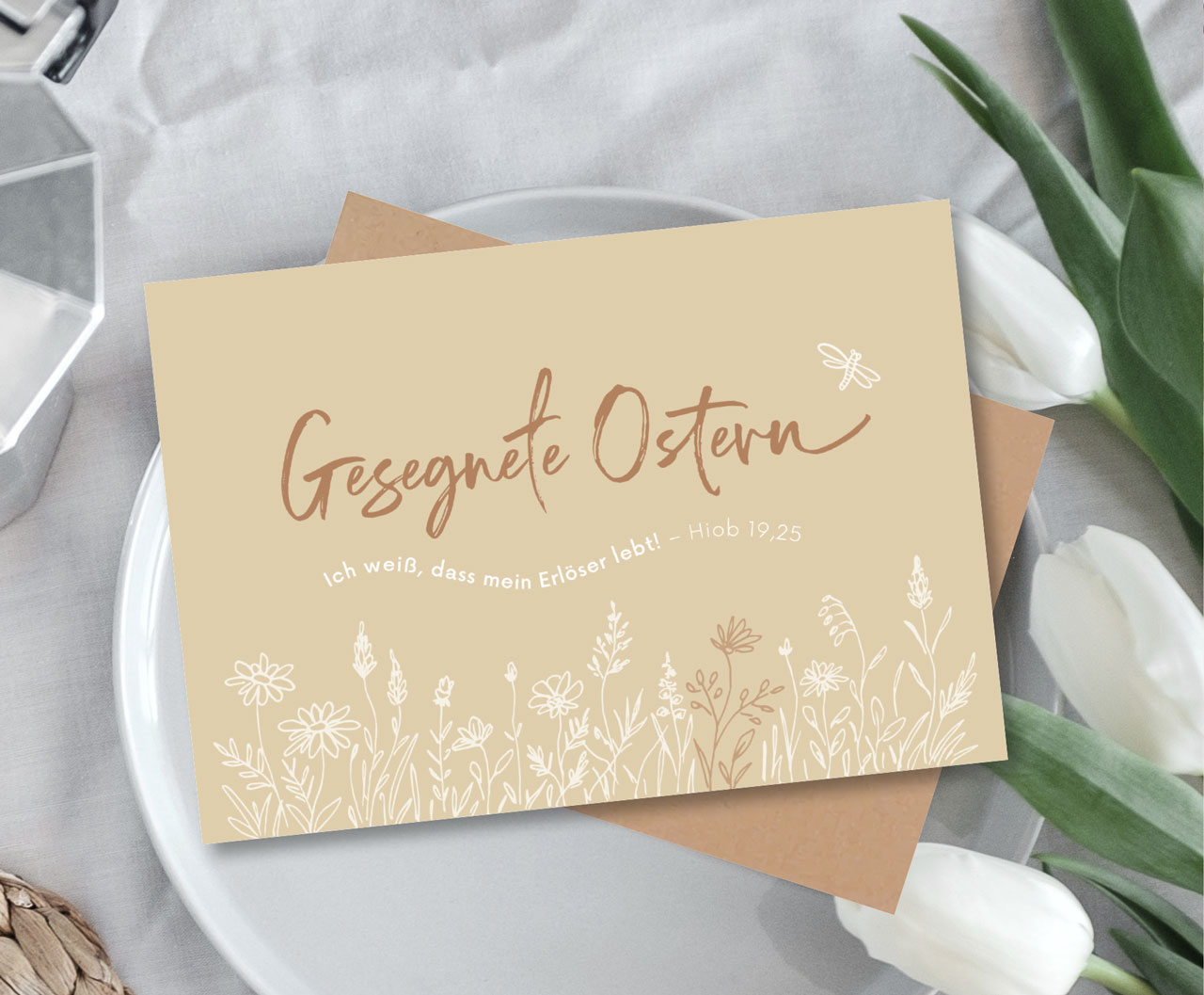 Faltkarte Gesegnete Ostern