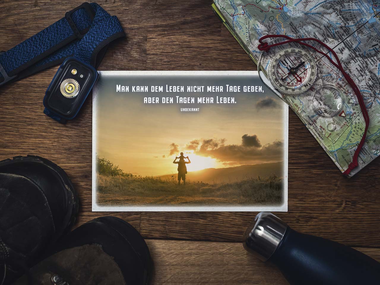 Postkarte Mehr Leben geben