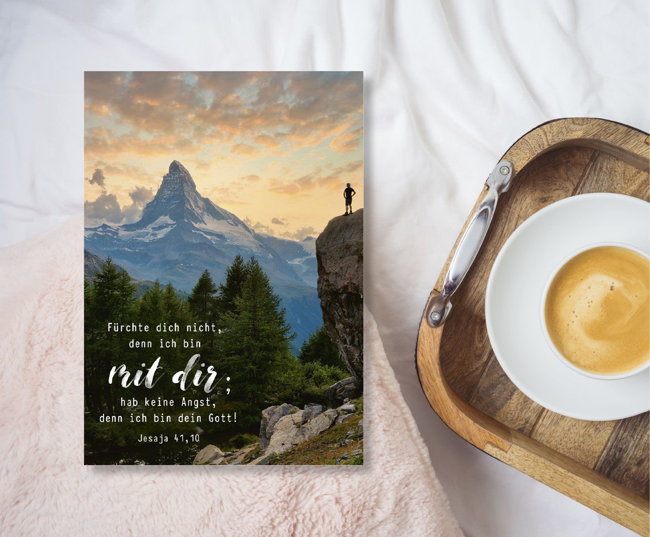 Postkarte Jahreslosung 2027 Berg