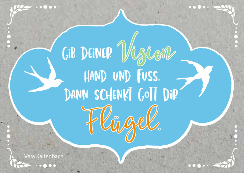 Postkarte Vision... Flügel