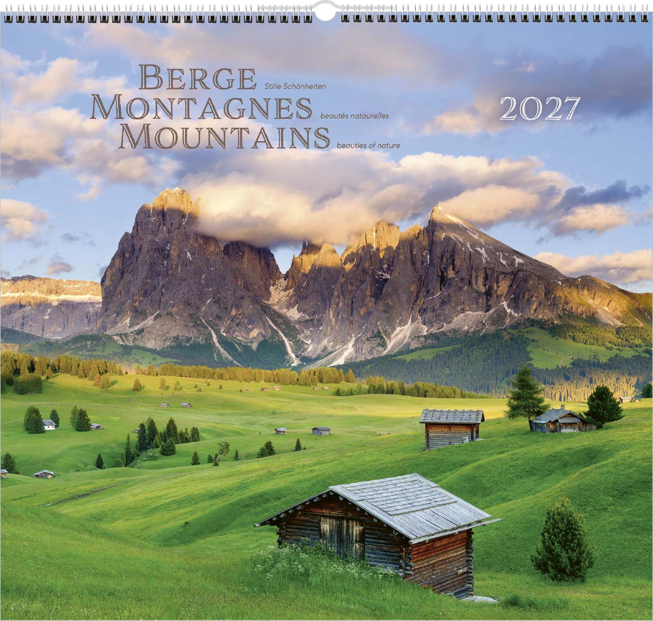 Berge-Montagnes-Mountains 2027 – Wandkalender
