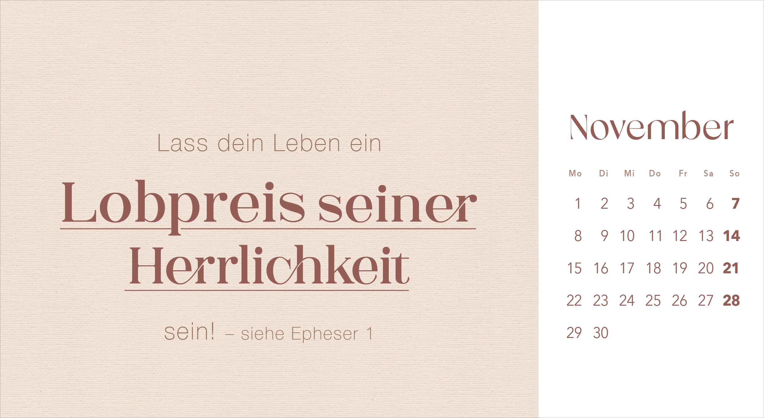 Leben in seiner Gegenwart 2027 – Postkartenkalender
