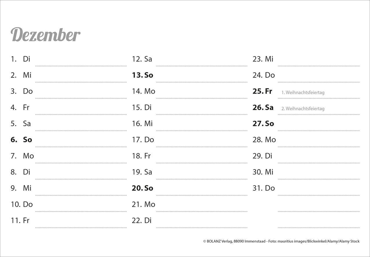 Der Gute Hirte 2026 - Panoramakalender