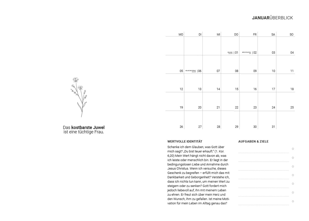 Wertvoller als Juwelen - Journal 2026 Wertvoller als Juwelen - Journal 2026