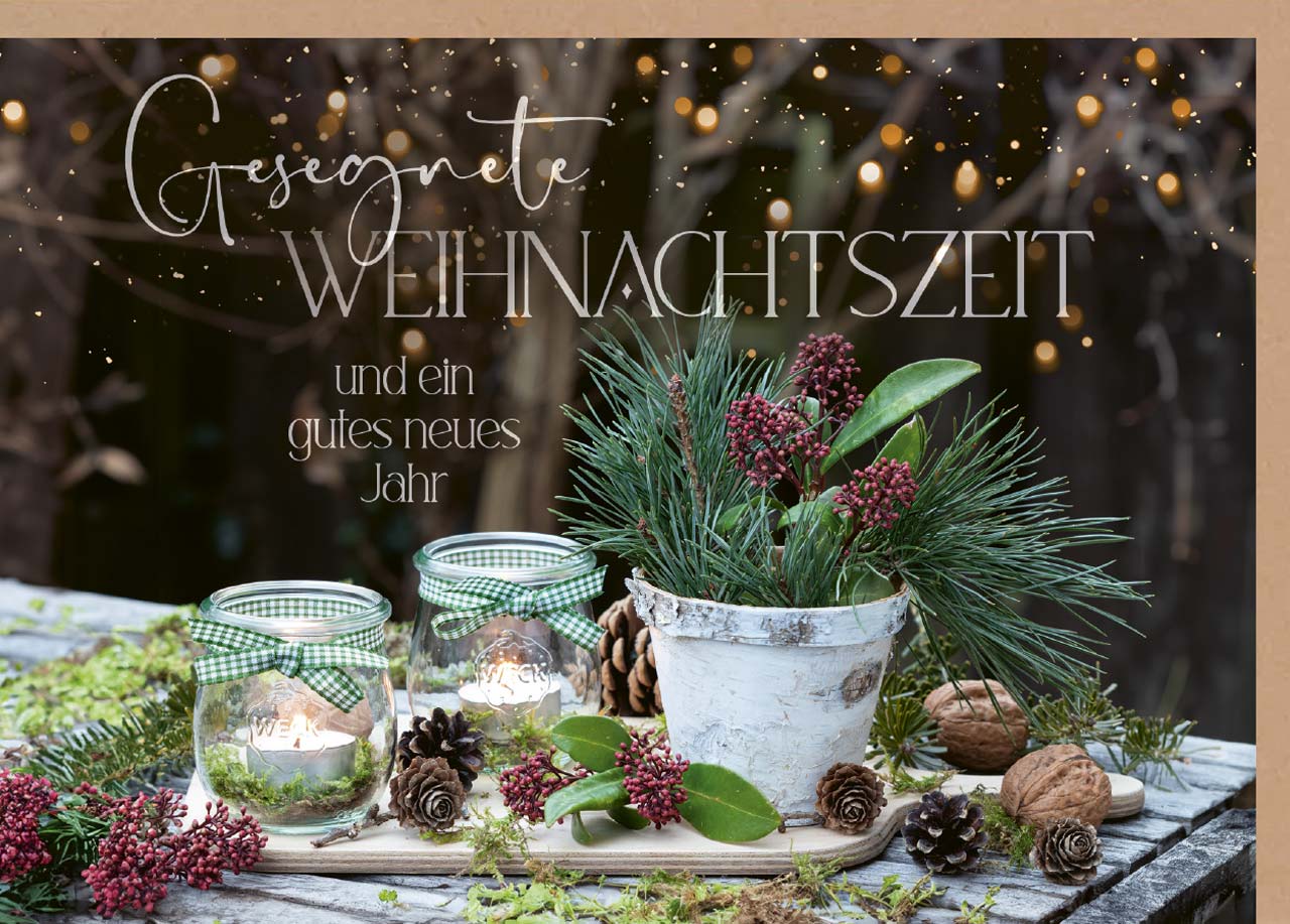 Faltkarte Weihnachtszeit - Jesaja 40:5