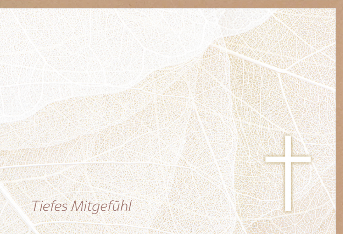 Faltkarte Tiefes Mitgefühl – Kreuz