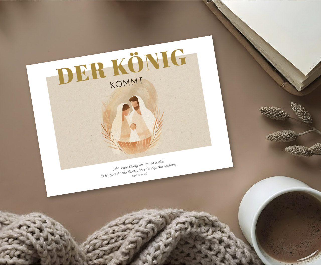 Postkarte Der König kommt