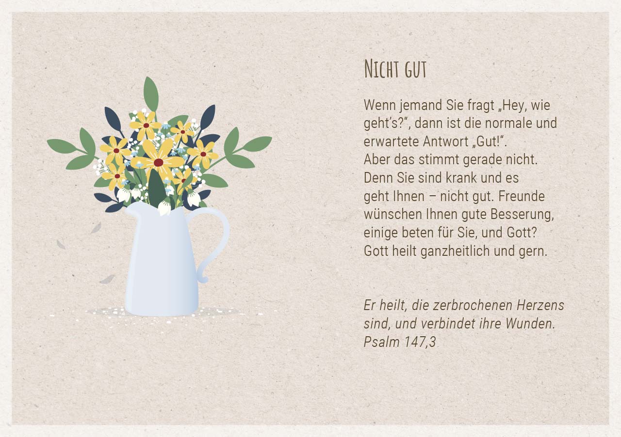Grußheft - Gute Besserung für Dich