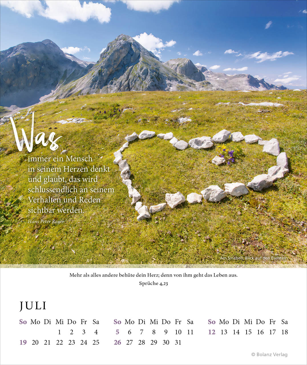 Fels meiner Stärke - Tischkalender 2026 Fels meiner Stärke - Tischkalender 2026